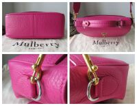Mulberry Small Bryn Satchel in Mulberry Pink Heavy Grain Leather