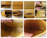 C&Atilde;&copy;line Small C Bag in Ochre Quilted Calfskin