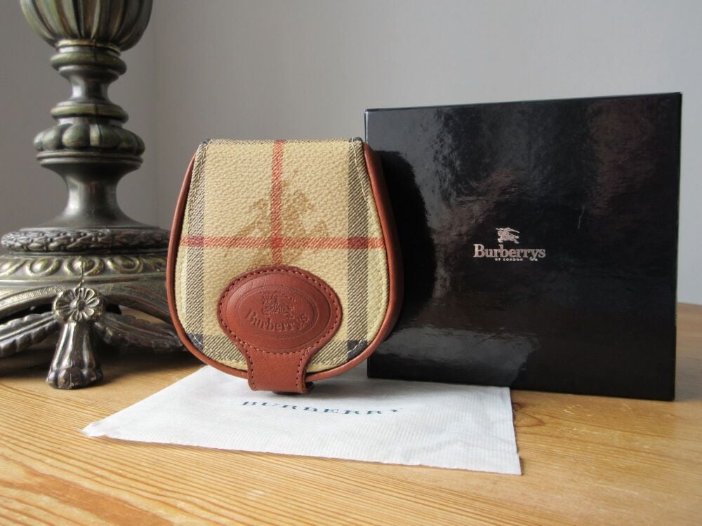 Burberry's of London Vintage Coin Case Mini Jewellery Box in Haymarket Check