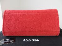 Chanel Large Deauville Tote in Sparkle Red Boucle Chenille Tweed