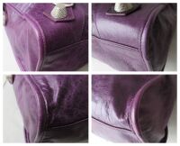 Balenciaga City in Raisin Purple with Giant 21 Silver Hardware