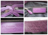 Balenciaga City in Raisin Purple with Giant 21 Silver Hardware