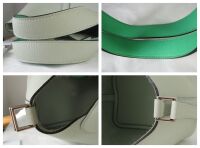 Herm&Atilde;&uml;s Picotin Lock 18 in Eclat Gris Neve Clemence & Vert Comics Swift with