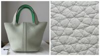 Herm&Atilde;&uml;s Picotin Lock 18 in Eclat Gris Neve Clemence & Vert Comics Swift with