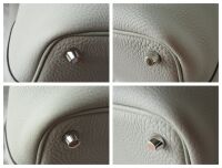 Herm&Atilde;&uml;s Picotin Lock 18 in Eclat Gris Neve Clemence & Vert Comics Swift with