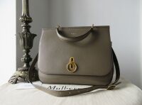 Mulberry Large Amberley Satchel in Clay Small Classic Grain