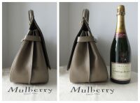 Mulberry Large Amberley Satchel in Clay Small Classic Grain