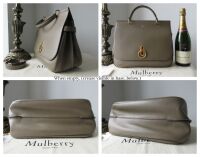 Mulberry Large Amberley Satchel in Clay Small Classic Grain
