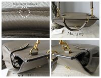 Mulberry Large Amberley Satchel in Clay Small Classic Grain