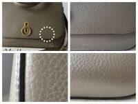 Mulberry Large Amberley Satchel in Clay Small Classic Grain