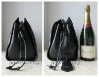 Mulberry Large Iris in Black High Shine Calf
