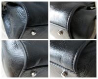 Mulberry Large Iris in Black High Shine Calf