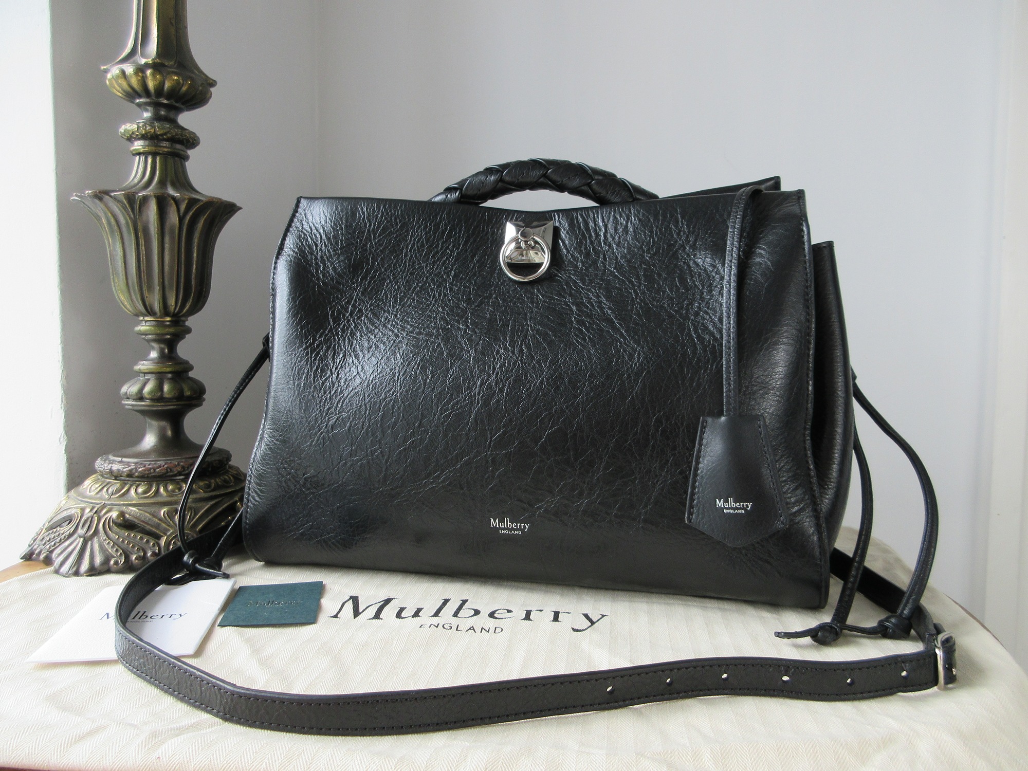 Mulberry Large Iris in Black High Shine Calf.JPG