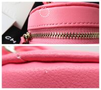 Chanel CC in Love 22 Runway Mini Heart Belt Bag in Pink Lambskin with Champ