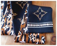 Louis Vuitton Silk Bandeau in Giant Jungle Monogram Noir