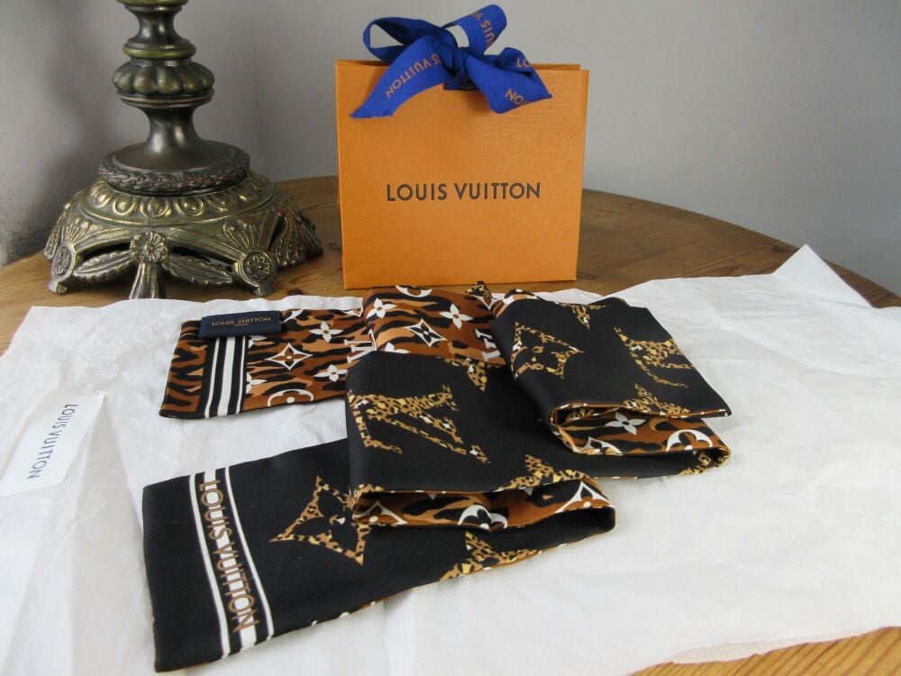Louis Vuitton Silk Bandeau in Giant Jungle Monogram Noir