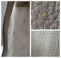 Prada Shoulder Tote in Argilla Grey Vitello Diano Calfskin with Silver Hard
