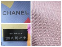 Chanel 'New Rosa' Pink Flowers Maxi Silk Twilly