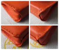Herm&Atilde;&uml;s Sac Du Orange Bag Charm in Lambskin
