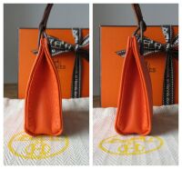 Herm&Atilde;&uml;s Sac Du Orange Bag Charm in Lambskin