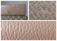 Gucci Petit Marmont Bicolore Continental Flap Wallet in GG Supreme & Calfsk