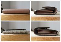 Gucci Petit Marmont Bicolore Continental Flap Wallet in GG Supreme & Calfsk