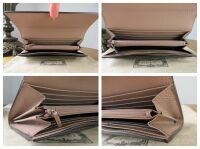 Gucci Petit Marmont Bicolore Continental Flap Wallet in GG Supreme & Calfsk