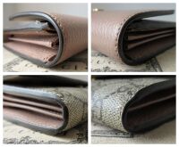 Gucci Petit Marmont Bicolore Continental Flap Wallet in GG Supreme & Calfsk