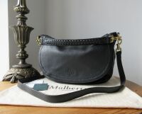 Mulberry Effie Satchel in Black Spongy Pebbled Leather