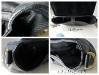 Mulberry Effie Satchel in Black Spongy Pebbled Leather
