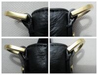 Mulberry Effie Satchel in Black Spongy Pebbled Leather