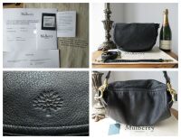 Mulberry Effie Satchel in Black Spongy Pebbled Leather