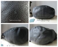 Mulberry Effie Satchel in Black Spongy Pebbled Leather