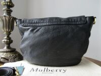 Mulberry Effie Satchel in Black Spongy Pebbled Leather