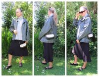 Chanel Mini Gabrielle Twin Zipped Pochette Shoulder Messenger Clutch in Bic