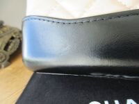 Chanel Mini Gabrielle Twin Zipped Pochette Shoulder Messenger Clutch in Bic