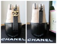 Chanel Mini Gabrielle Twin Zipped Pochette Shoulder Messenger Clutch in Bic