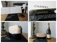 Chanel Mini Gabrielle Twin Zipped Pochette Shoulder Messenger Clutch in Bic