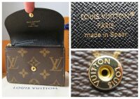 Louis Vuitton Rosalie Coin Card Wallet Purse in Monogram Reverse