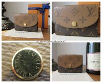 Louis Vuitton Rosalie Coin Card Wallet Purse in Monogram Reverse