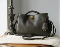 Mulberry Large Iris in Dark Palm Heavy Grain with Golden Brass Hardware