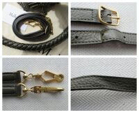 Mulberry Large Iris in Dark Palm Heavy Grain with Golden Brass Hardware