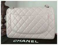 Chanel Timeless Classic Large (Jumbo) Flap Bag in Pale Pink Lambskin with S