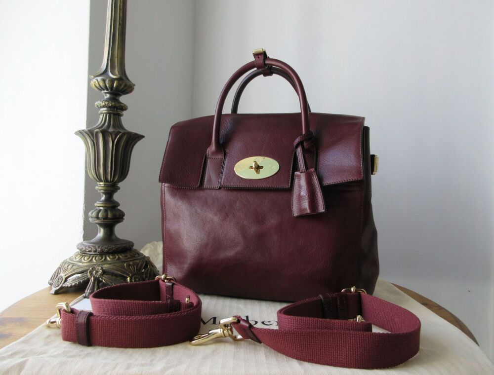 Mulberry Cara Delevingne Backpack in Oxblood Coloured Vegetable Tanned Leather