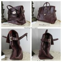 Mulberry Cara Delevingne Backpack in Oxblood Coloured Vegetable Tanned Leat