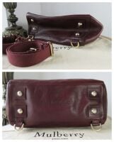 Mulberry Cara Delevingne Backpack in Oxblood Coloured Vegetable Tanned Leat