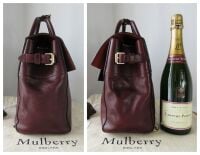 Mulberry Cara Delevingne Backpack in Oxblood Coloured Vegetable Tanned Leat
