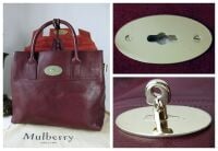 Mulberry Cara Delevingne Backpack in Oxblood Coloured Vegetable Tanned Leat