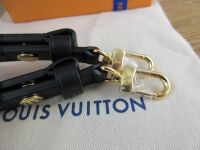 Louis Vuitton Prestud Adjustable Shoulder Strap in Black Calfskin