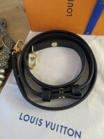 Louis Vuitton Prestud Adjustable Shoulder Strap in Black Calfskin